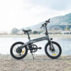 Xe đạp điện Himo C20 màu đen mang lại cảm giác tràn đầy năng lượng cho người sử dụng