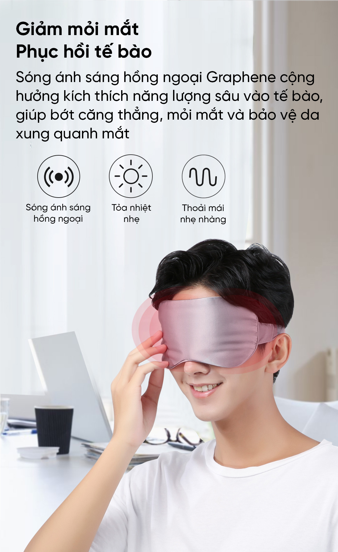 Tấm bịt mắt massage nhiệt Xiaomi PMA