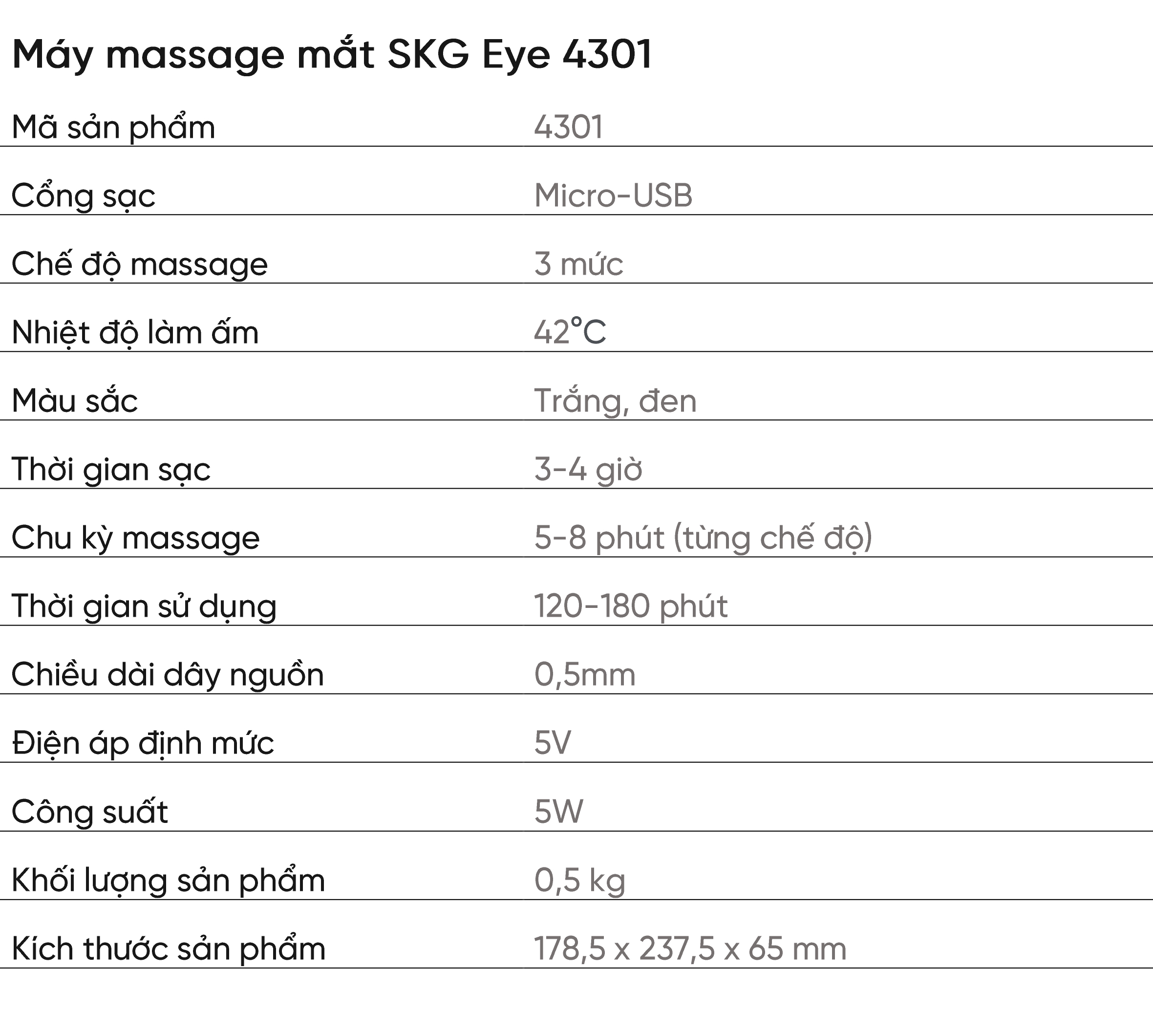 Máy massage mắt SKG Eye 4301