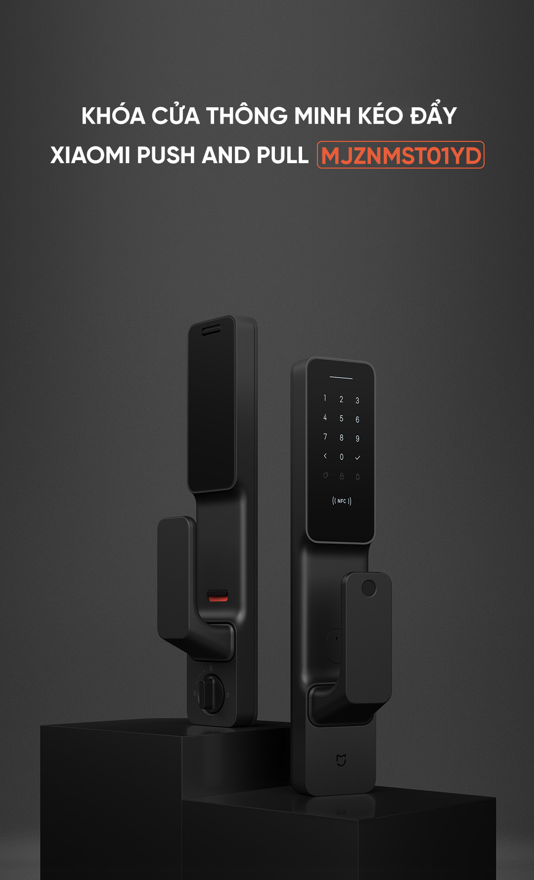 khóa cửa thông minh NFC Xiaomi Push Pull