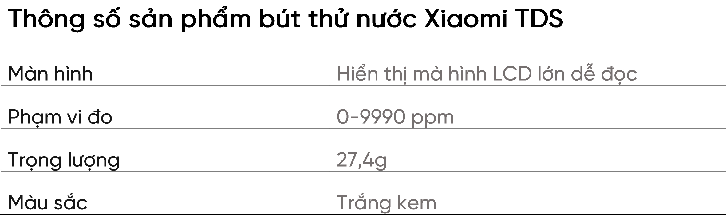 Bút thử nước Xiaomi TDS