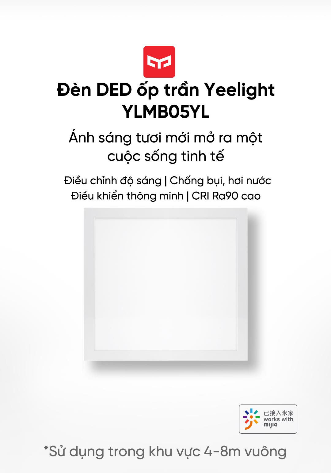 Đèn LED ốp trần Yeelight YLMB05YL - 30x30