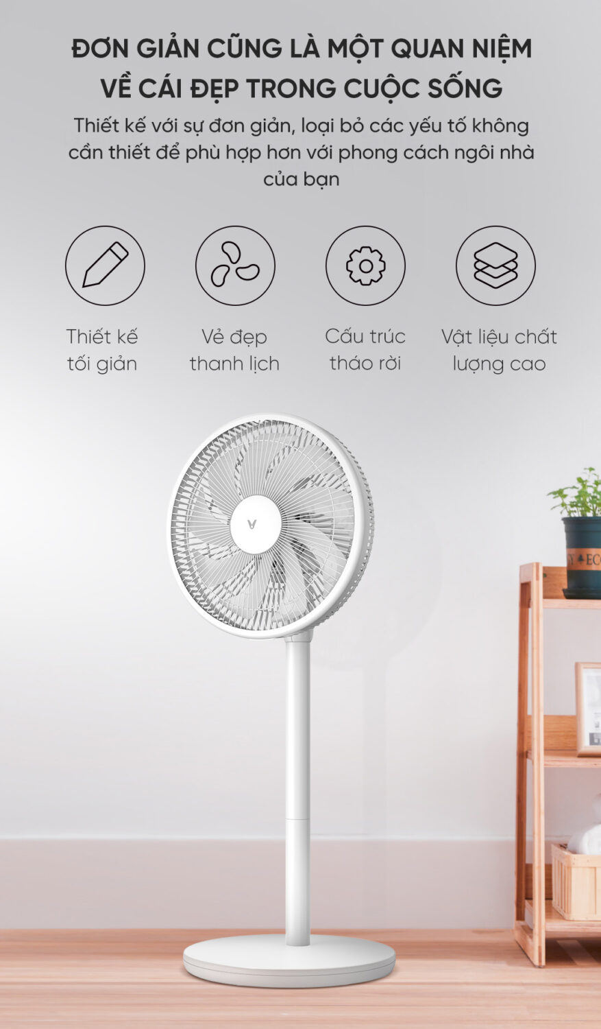 Quạt đứng Xiaomi Viomi VXFS12A-J | Linh Kiện Bảo Ngọc