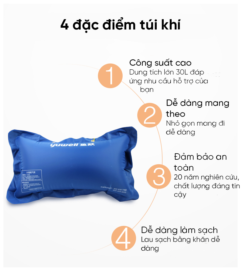 Túi đựng khí oxy 30L Yuwell SY-30L