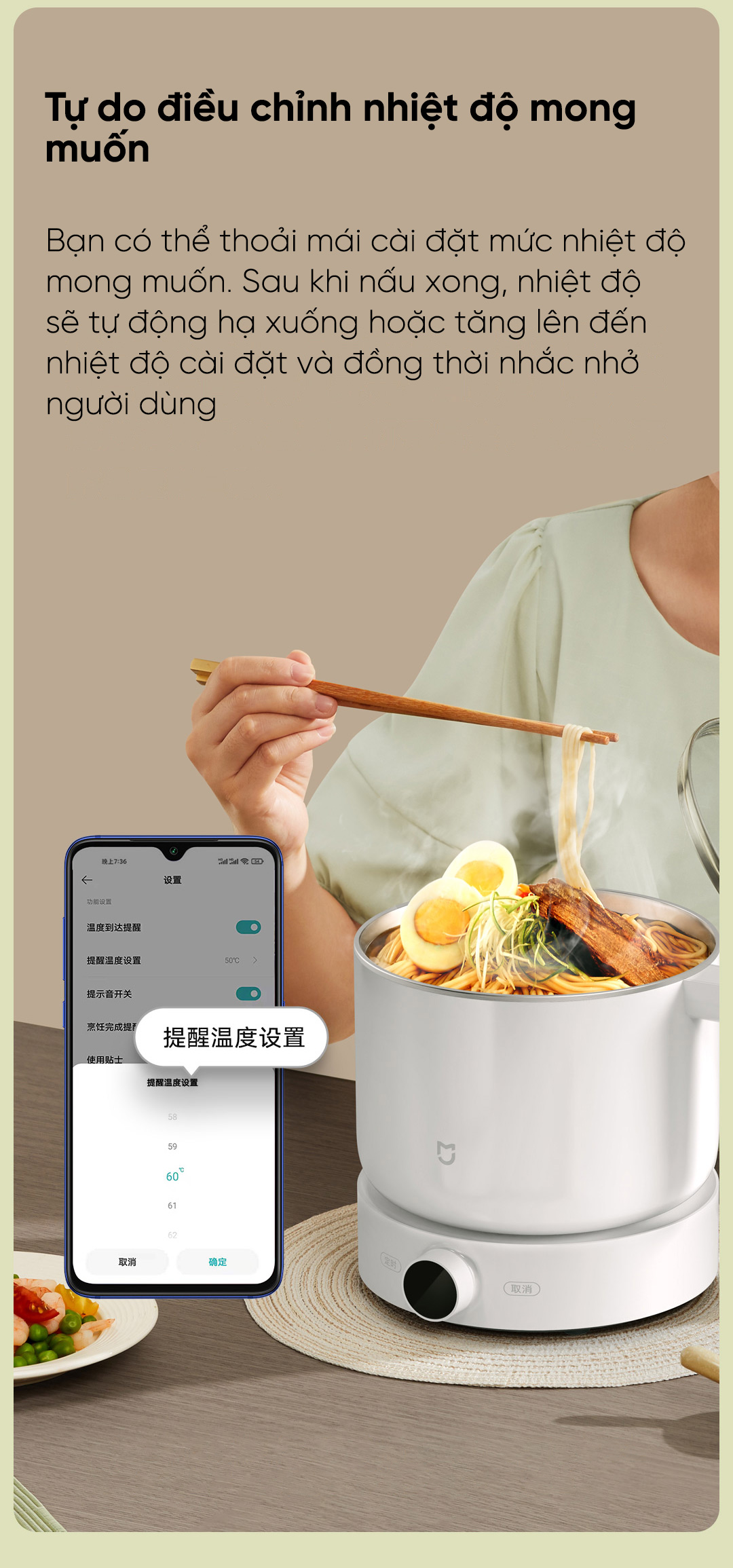 shop nào bán bộ nồi lẩu hấp siêu tốc điện thông minh Xiaomi Mijia MDZG01 1.5L ở Hải Phòng