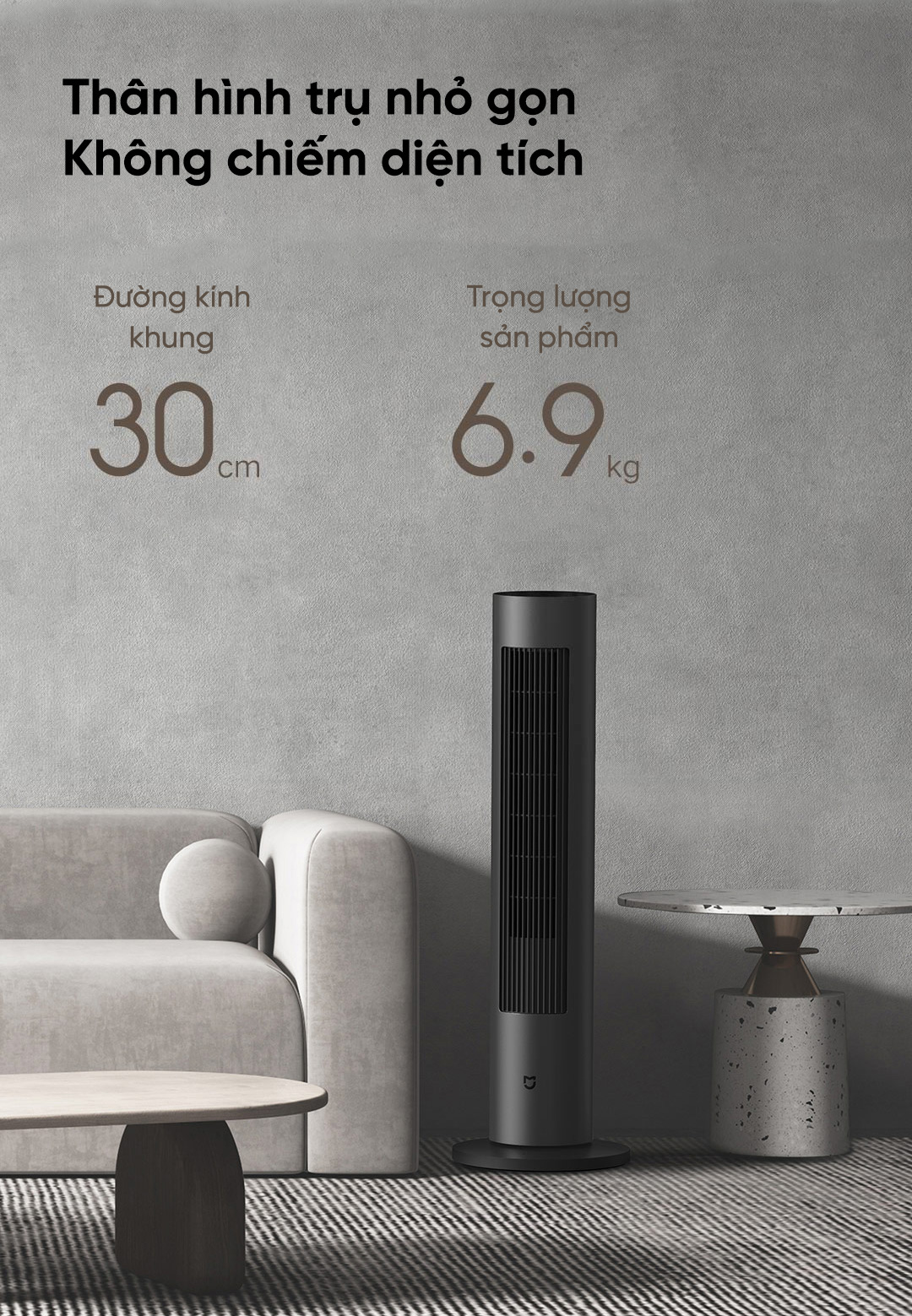 quạt inverter DC nóng lạnh Xiaomi Mijia bplns01dm chính hãng Việt Nam