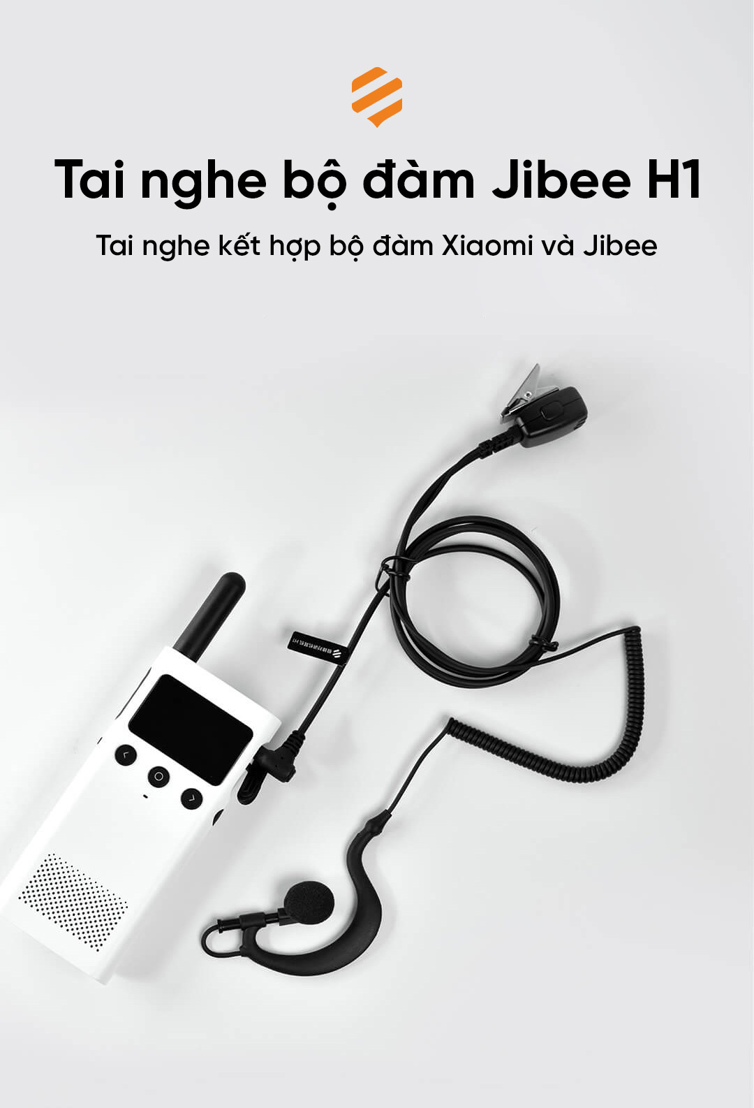 Tai nghe bộ đàm Xiaomi Jibee H1 hỗ trợ đàm thoại xa dễ dàng